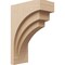 Ekena Millwork 7"W x 14"D x 21"H Classic Rockford Rough Cedar Woodgrain TimberThane Corbel, Primed Tan CORUR07X14X21ROCRCPR - alternate 1